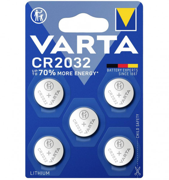 Batt.ELECTRO.CR2032 5er Blister VARTA