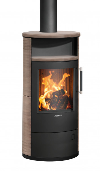 JUSTUS Kaminofen Island 5 2.0 schwarz Keramik Grappa 5kW