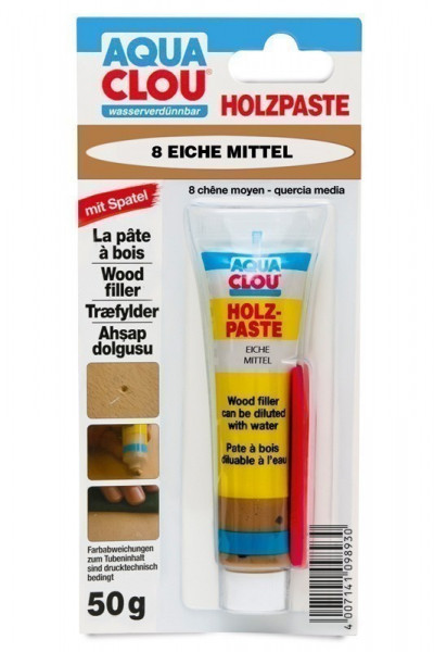 Holzpaste AQUA CLOU Eiche mittel 50 g