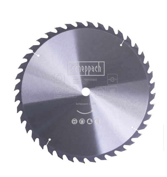 SCHEPPACH HW Kreissägeblatt Ø505x30x3,6x2,6mm 40Z