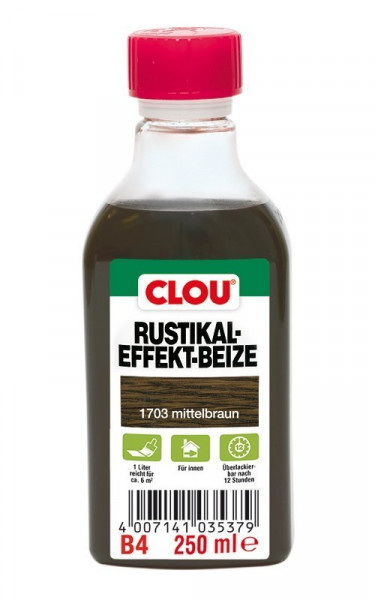 Holzbeize Rustikaleffekt CLOU mittelbraun 250 ml