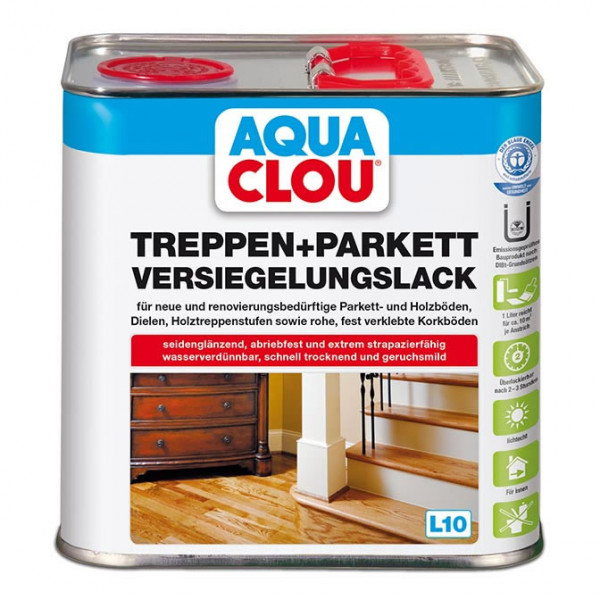 Aqua Clou Treppen und Parkettversiegelungslack 2,5 L