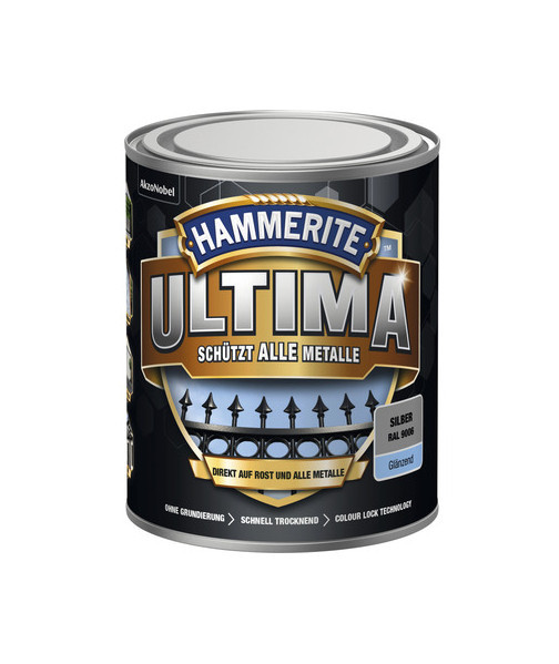 HAMMERITE® 3in1 Schutzlack Ultima silber glänzend 750ml