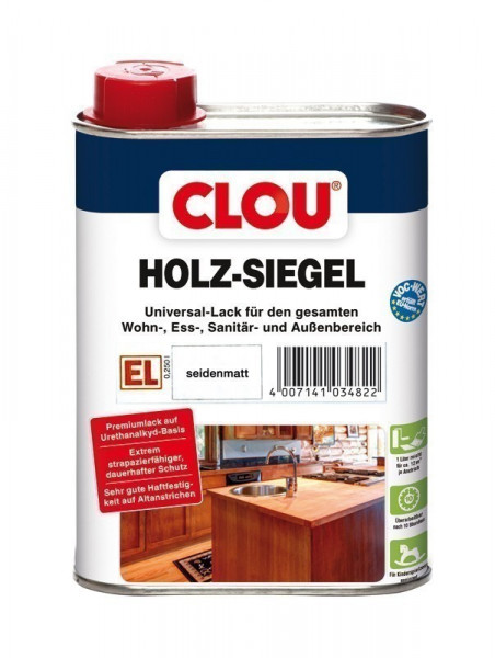 Holzsiegel CLOU Universal Klarlack seidenmatt 250 ml