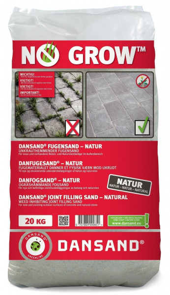 Fugensand NO GROW Dansand 1-5 mm 20 kg natur