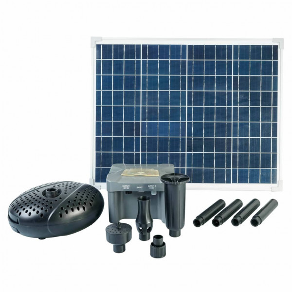 Ubbink® SolarMax 2500 Set mit Solarmodul Pumpe Batterie Springbrunnen