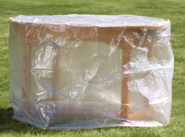 Schutzhülle Wehncke Classic für Gartentische Ø125x83cm transparent