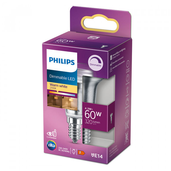 Philips LED classic Reflektor 320 Lumen R50 E14 Warmweiß