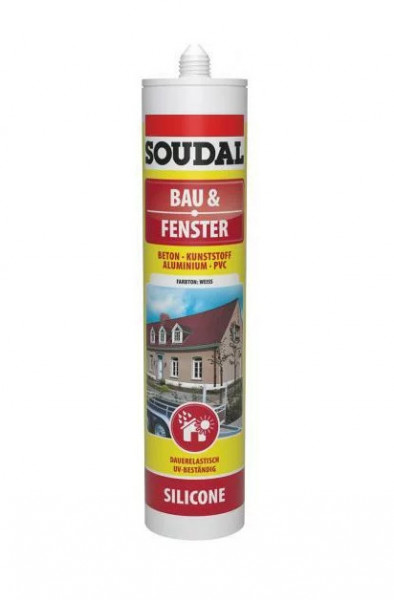 Soudal Silikon Bau & Fenster Weiss 300 ml