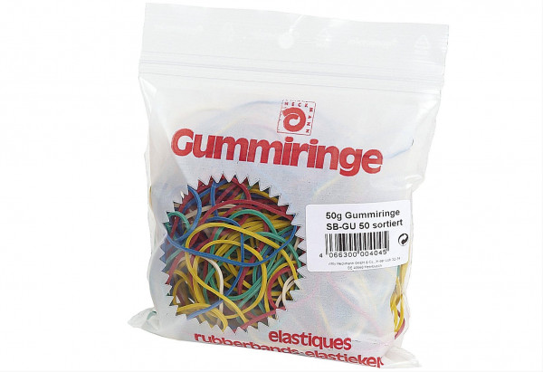 WIHEDÜ Gummiringe 50g farbig sortiert