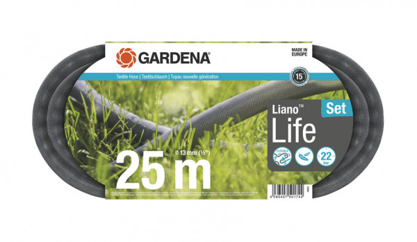 Gardena Textilschlauch Liano Life 1/2" 25m 18455-20