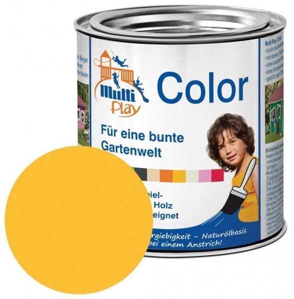 Multi-Play Color Naturöl Farbe / Holzschutzfarbe 375ml gelb