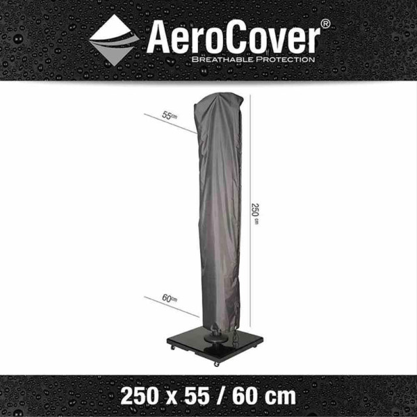 Schutzhülle Ampelschirm AeroCover Schirmhülle H250x55/60cm Ø350cm