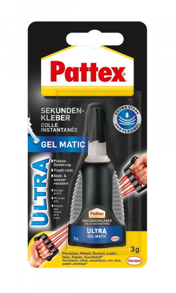 Pattex Sekundenkleber Alleskleber Ultra Gel 3g