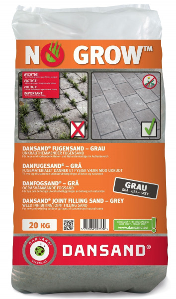 Fugensand NO GROW Dansand 1-5 mm 20 kg grau