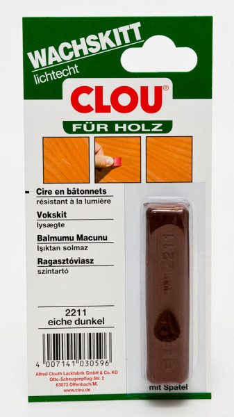 Holz Wachskitt CLOU Eiche dunkel