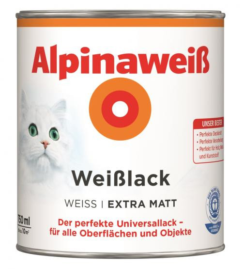 Alpina Alpinaweiß Weißlack extra matt 750ml