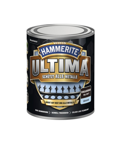 HAMMERITE® 3in1 Schutzlack Ultima schokoladenbraun glänzend 750ml