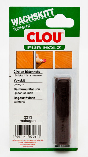 Holz Wachskitt CLOU Mahagoni