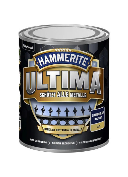 HAMMERITE® 3in1 Schutzlack Ultima saphierblau matt 750ml