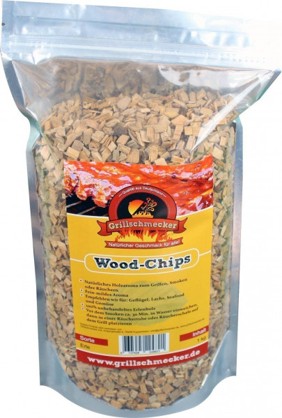 Räucherholz Wood-Chips Erle 1kg