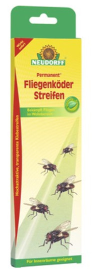Neudorff Permanent Fliegenfalle Fliegenköder Streifen 6 Stück