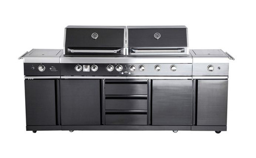 All'Grill® Gasgrill Top Line EXTREM Steakzone® Black mit Air System