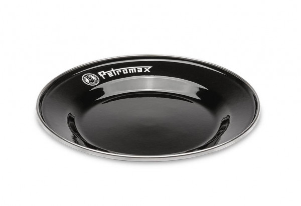 PETROMAX® Emaille Teller schwarz 2 Stück 18cm