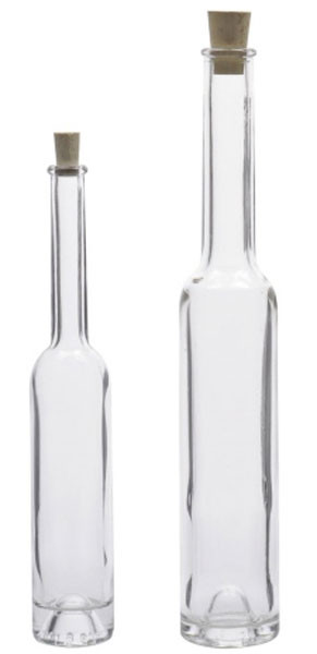 Glasflasche / Spirituosenflasche Platina 100 ml