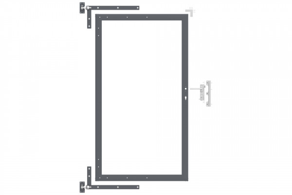 EASY-FENCE Alu Torrahmen Set 100x179,5cm Anthrazit