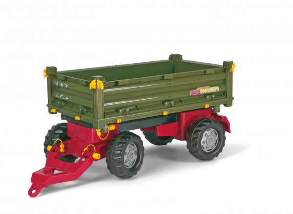 Anhänger für Tretfahrzeug rolly Multi Trailer grün - Rolly Toys