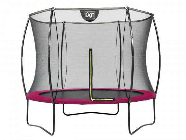 Trampolin EXIT Silhouette mit Sicherheitsnetz Ø305cm pink