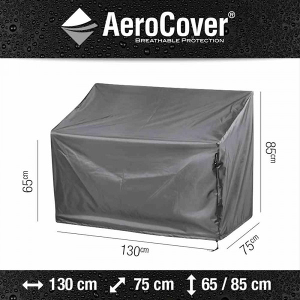 Schutzhülle für Gartenbank 2-Sitzer AeroCover 130x75xH85 cm