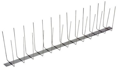 Taubenschutz / Taubenabwehr 2-reihig Typ 3 Edelstahlschiene