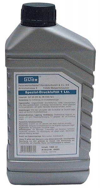 Druckluftöl / Spezialnebelöl Güde 1 Liter