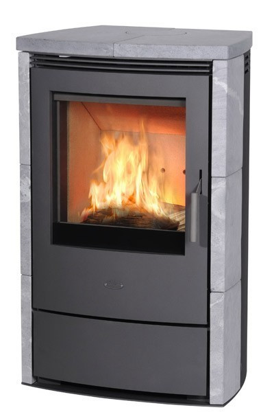 Kaminofen / Dauerbrandofen Fireplace Meltemi Speckstein 7/8kW