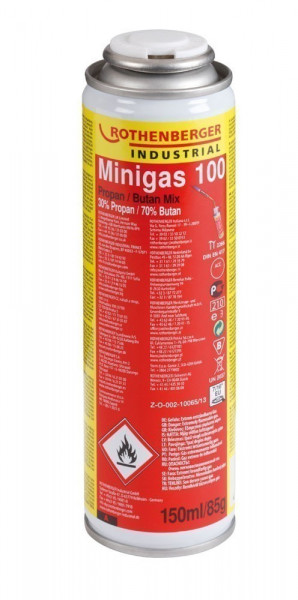 Rothenberger Gas-Kartusche / Schraubkartusche Minigas 100 150ml