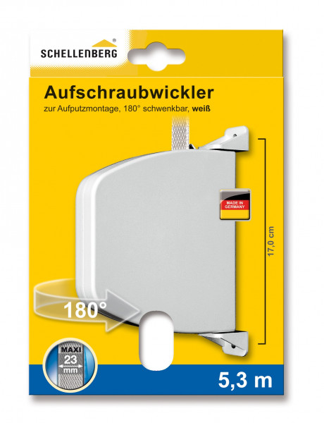 Abschraubwickler Schellenberg Maxi weiß Lochabstand 17 cm