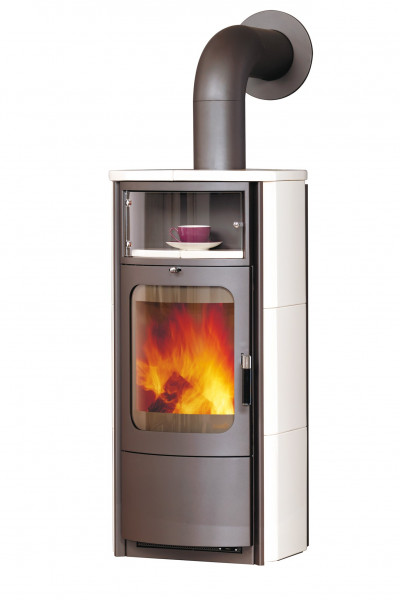 Kaminofen / Dauerbrandofen Hark Opera-B Keramik creme-weiß 5 kW