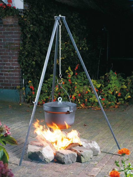 Hirtengrill mit Lagerfeuerkessel Globe-fire Edna I mit Kessel 10 L