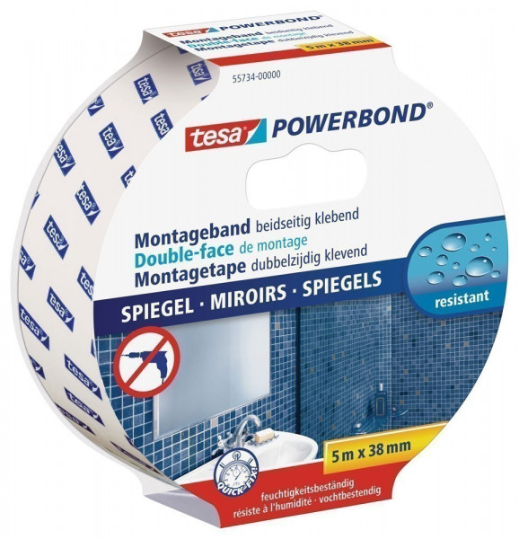 tesa® Powerbond Spiegel 5 m x 38 mm