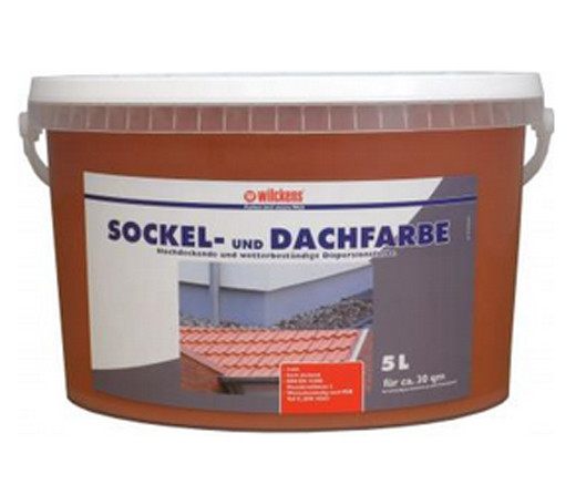 Wilckens® Sockel und Dachfarbe Ziegelrot 5L