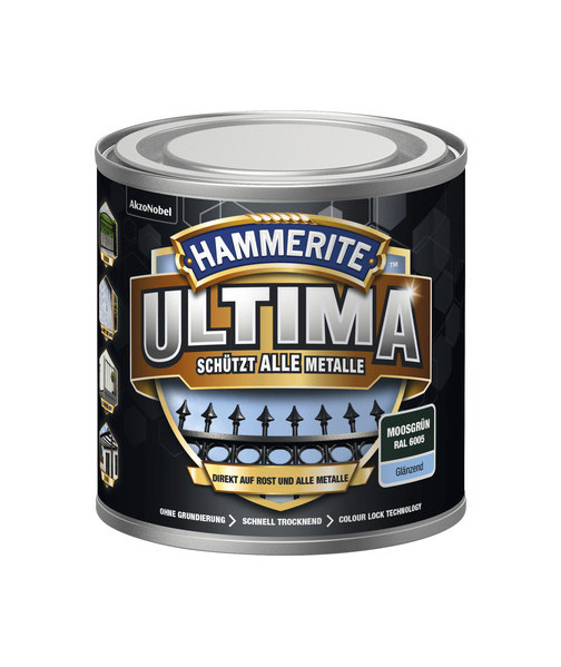 HAMMERITE® 3in1 Schutzlack Ultima moosgrün glänzend 250ml