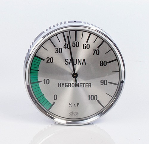 Eliga Hygrometer für Sauna Ø135mm silber