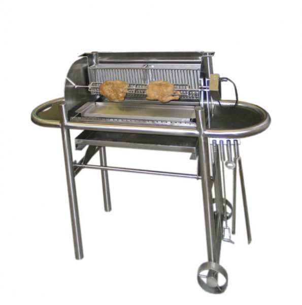 Holzkohlegrill / Grillwagen Schneider Multi-Kulti-Grill Plus 59x36cm