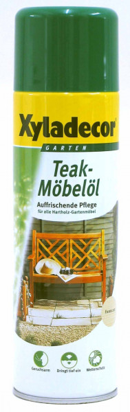 XYLADECOR Teak Möbelöl Spray 500 ml / Holzpflege / Holzschutz