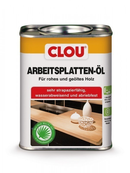 Holzöl CLOU Arbeitsplatten-Öl für rohes und geöltes Holz 750 ml