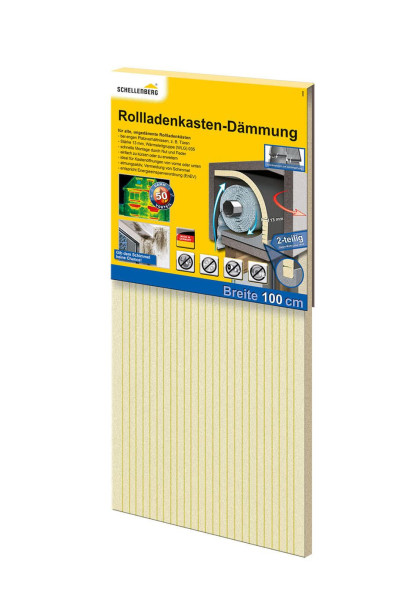 SCHELLENBERG® Rollladenkasten Dämmung 3-teilig 100x28x1,3cm