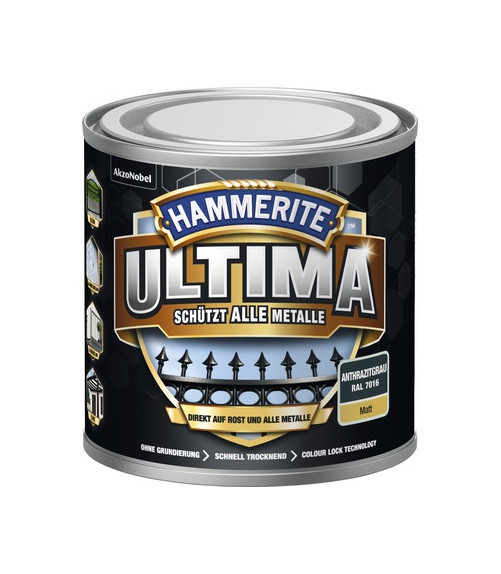 HAMMERITE® 3in1 Schutzlack Ultima anthrazitgrau matt 250ml