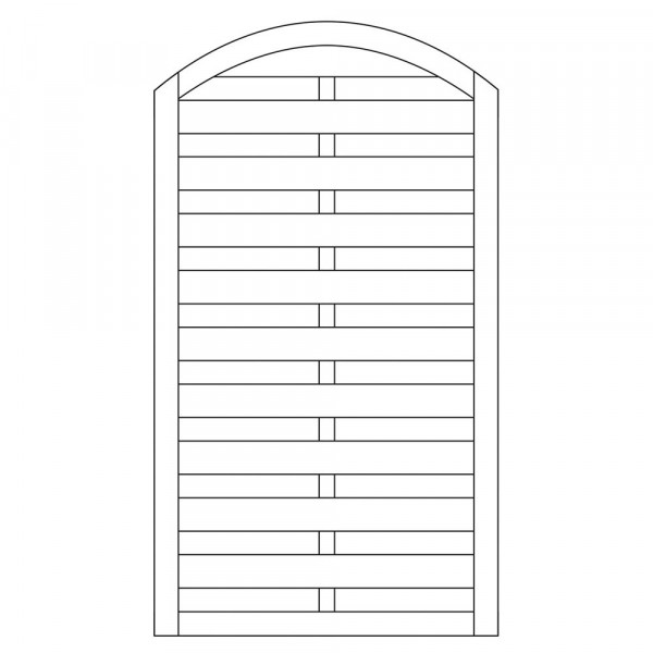 Sichtschutzzaun / Torelement Dichtzaun Bogen Pforte kdi 100x180/160cm